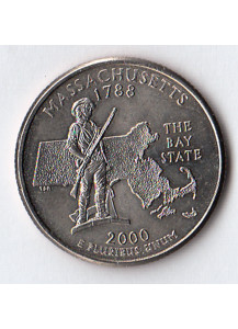2000 - Quarto di dollaro Stati Uniti Massachusetts  (P) Filadelfia